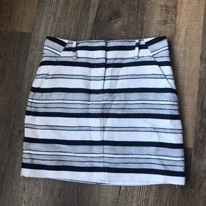 EUC Ann Taylor LOFT Striped Mini Skirt